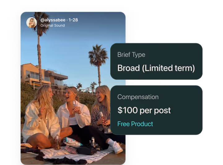 Paid creator content illustration